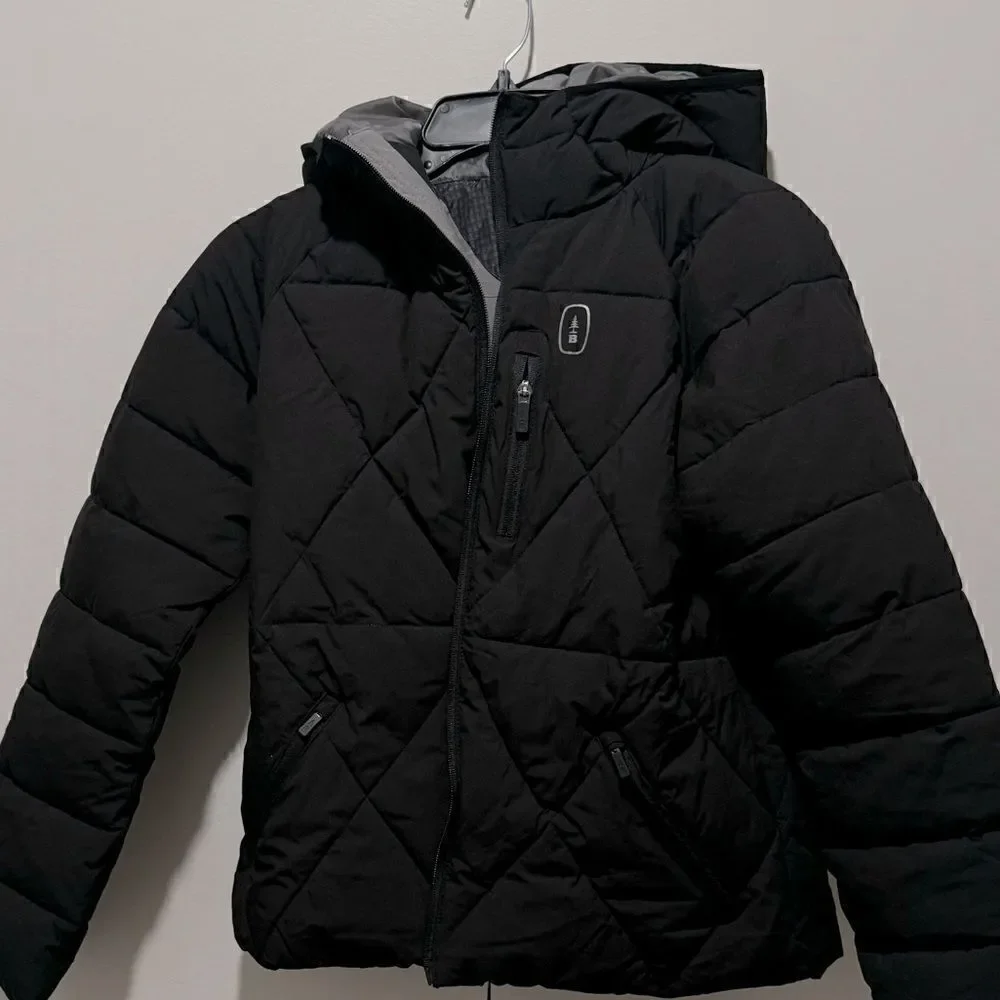 Bass Outdoor Women's Glacier Hooded Hiking Jacket-Black